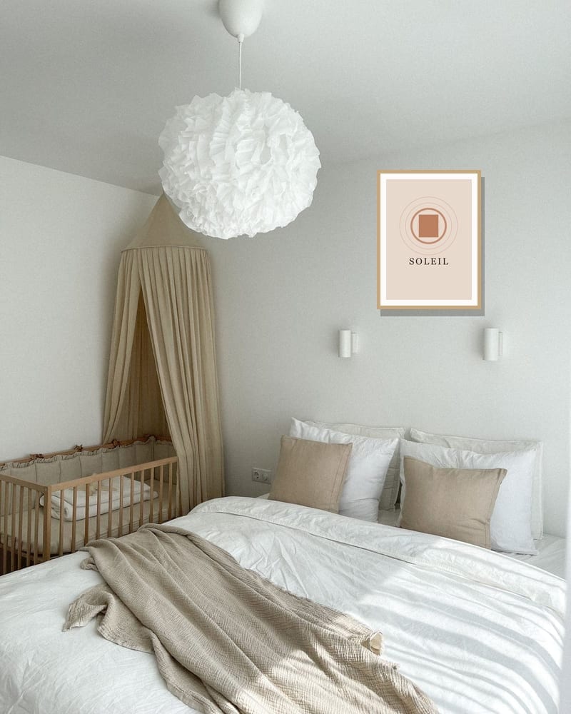 Posterwand in een kinderkamer